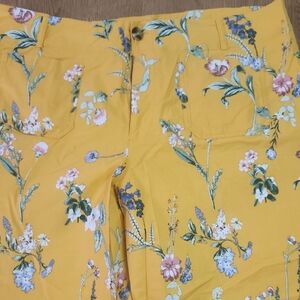 Floral Yellow Colette Pants